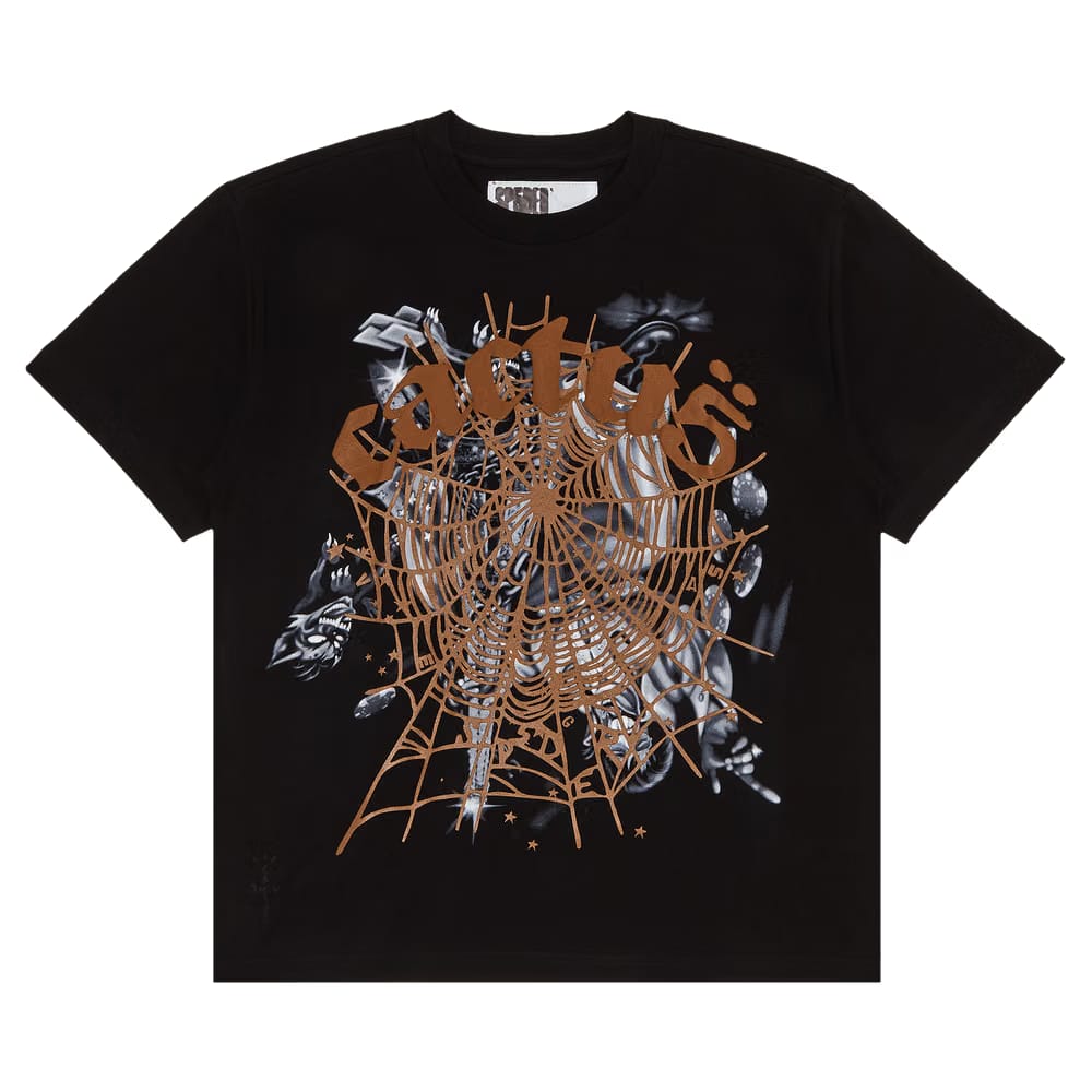 Cactus Jack by Travis Scott x Sp5der Airbrush T-Shirt Black