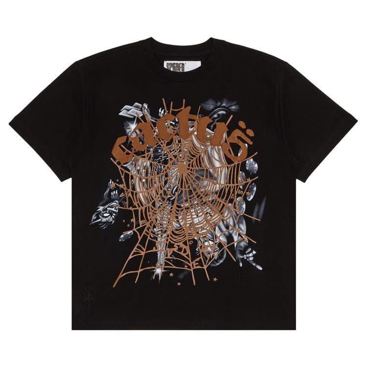 Cactus Jack by Travis Scott x Sp5der Airbrush T-Shirt Black