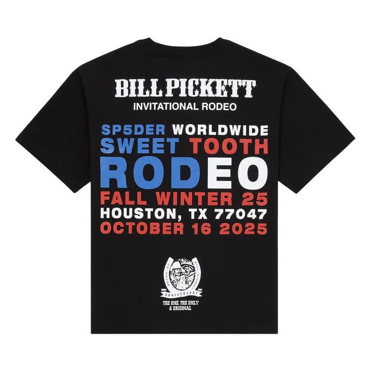 Sp5der Tx 5 Flag T-Shirt Black