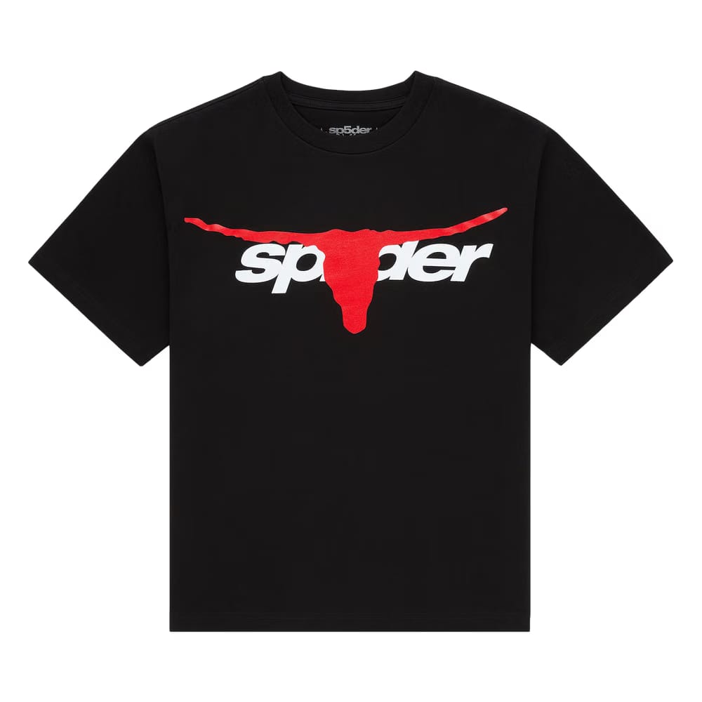 Sp5der Tx 5 Flag T-Shirt Black