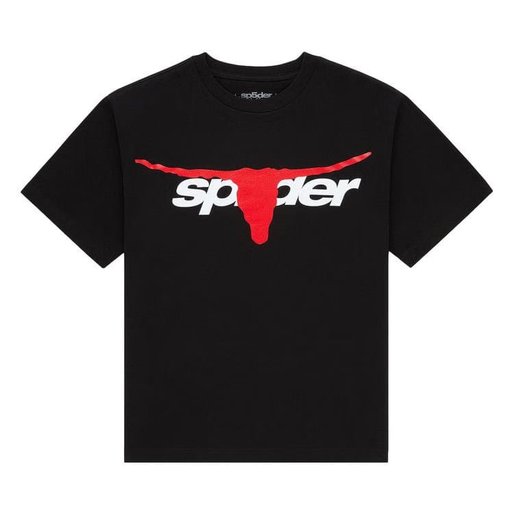 Sp5der Tx 5 Flag T-Shirt Black