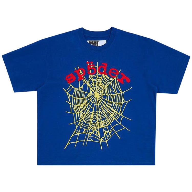 Sp5der OG Logo V2 HW T-Shirt Navy