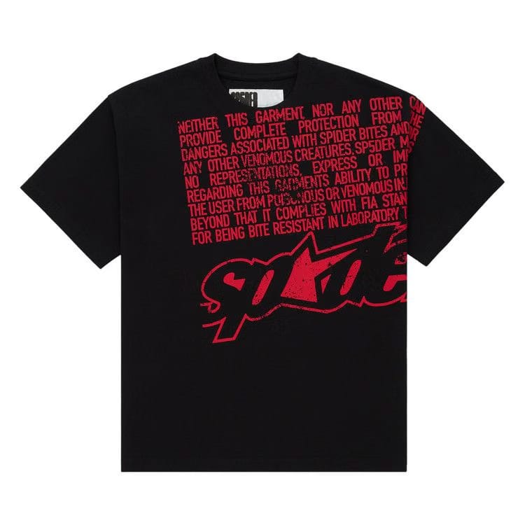 Sp5der Disclaimer T-Shirt Black