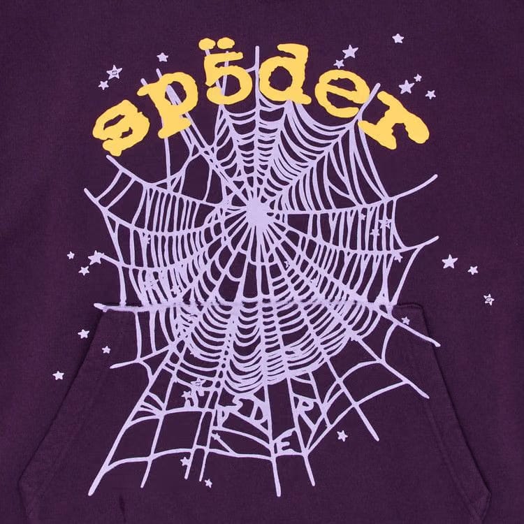 Sp5der OG Web V2 Hoodie Purple