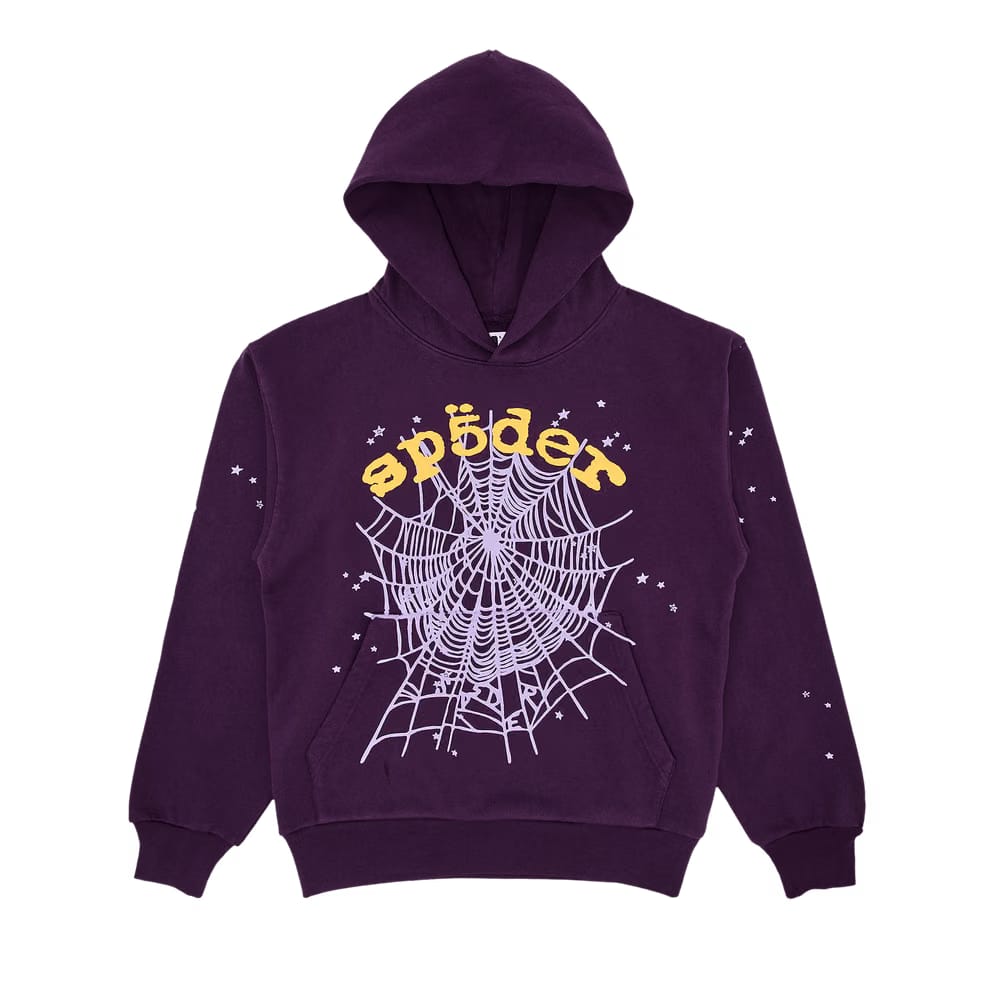 Sp5der OG Web V2 Hoodie Purple