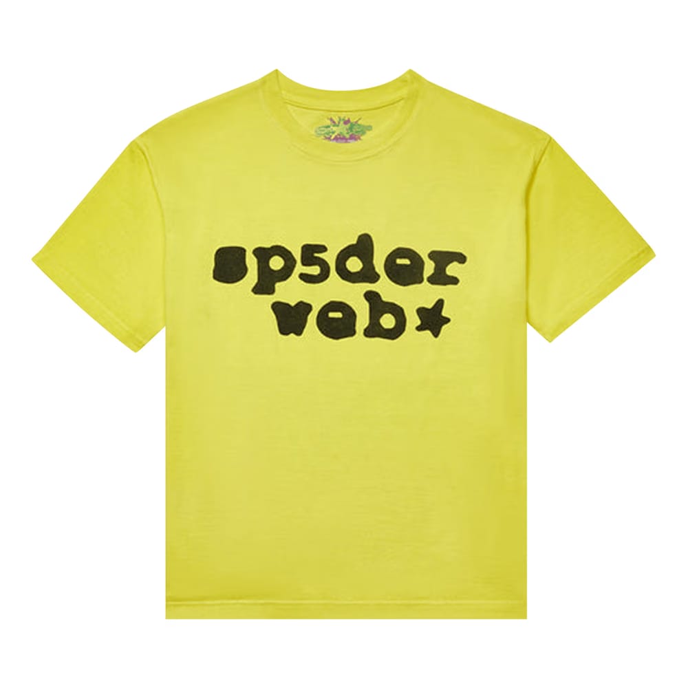 Sp5der Web T-Shirt Yellow