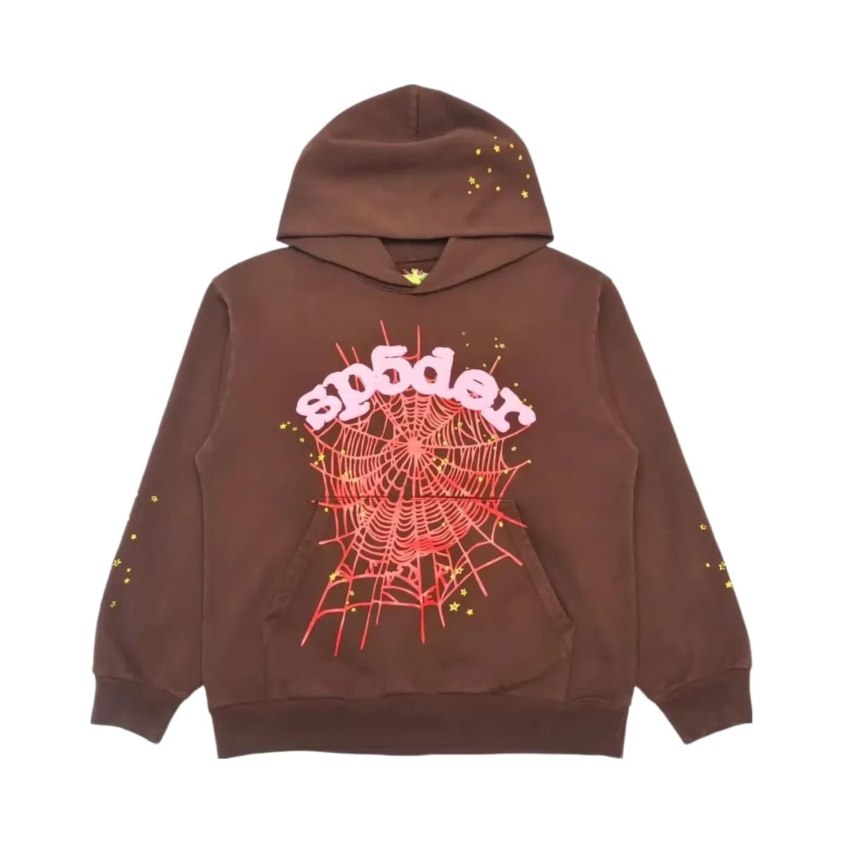 Sp5der Web Hoodie Brown