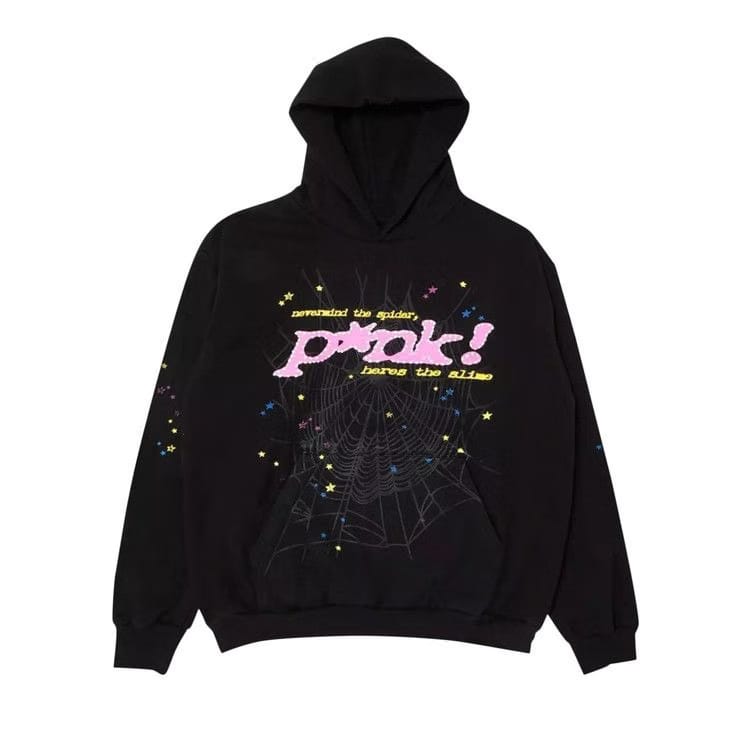 Sp5der Pullover Hoodie Black