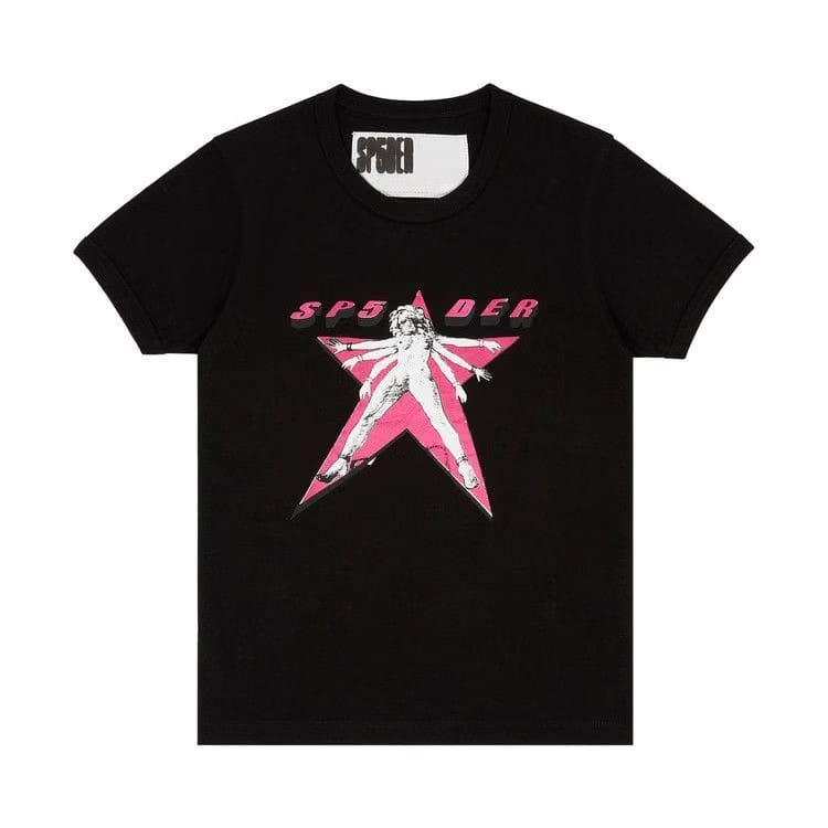 Sp5der Star Girl Baby T-Shirt Black