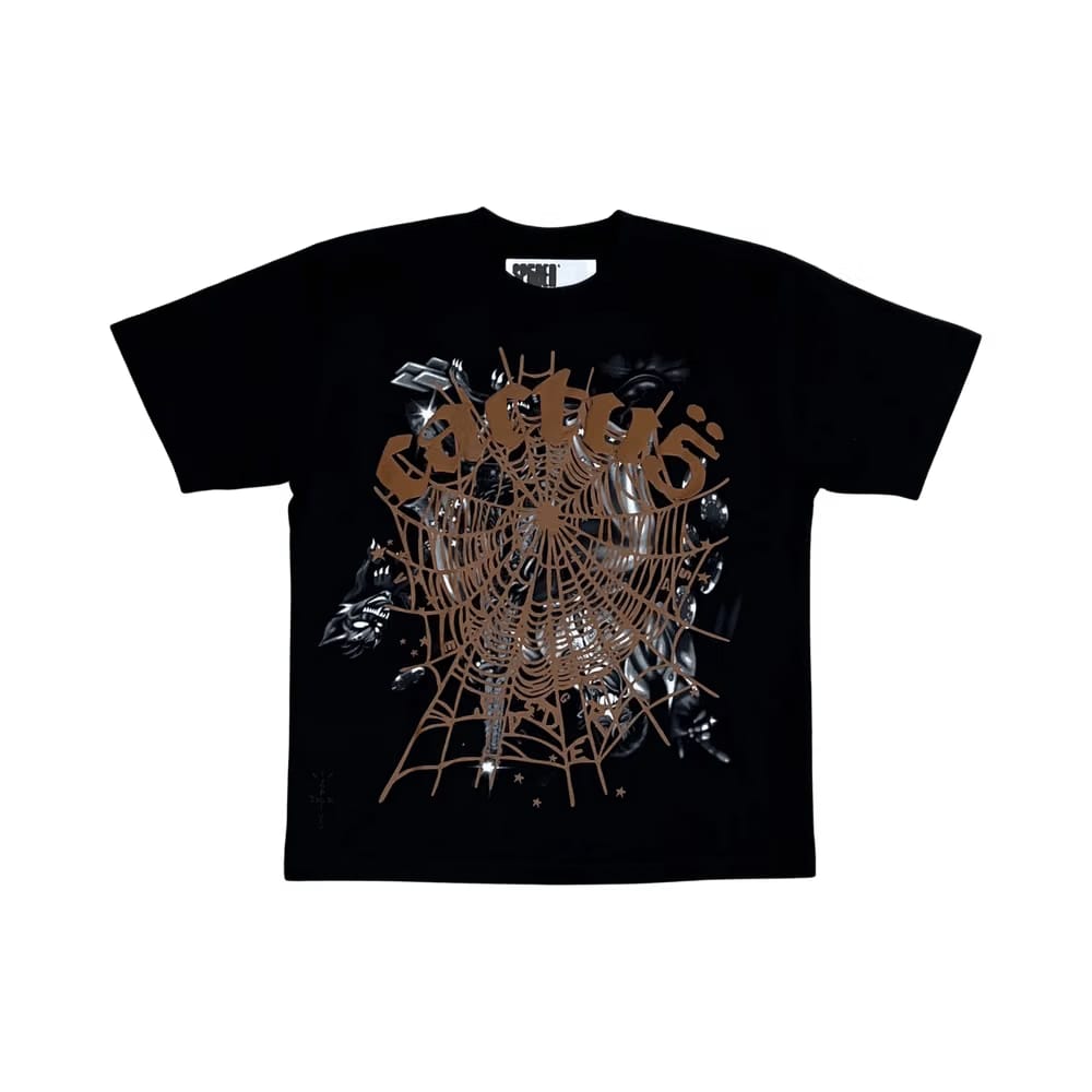 Sp5der x Travis Scott x ComplexCon T-Shirt Black