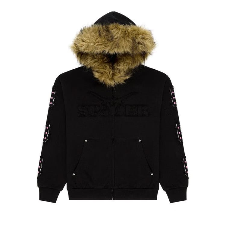 Sp5der Garibaldi Zip Up Black