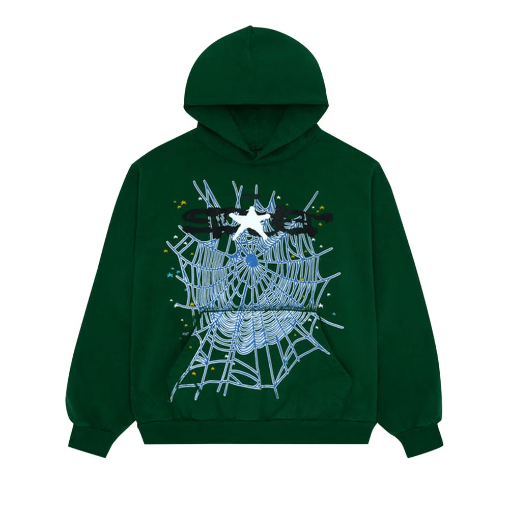 Sp5der Web Hoodie Hunter Green