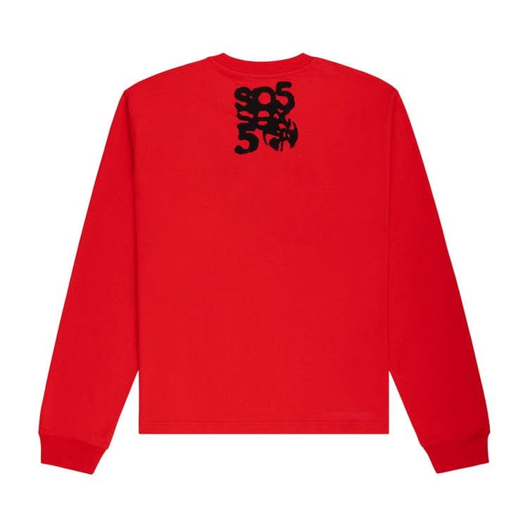 Sp5der Main Label Long-Sleeve T-Shirt Red