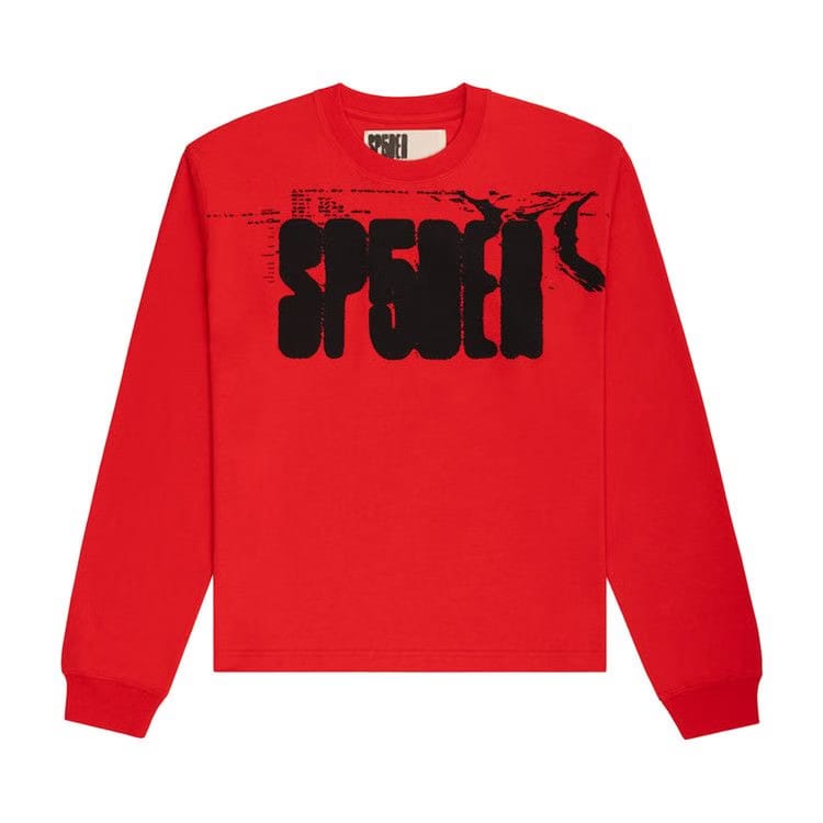 Sp5der Main Label Long-Sleeve T-Shirt Red