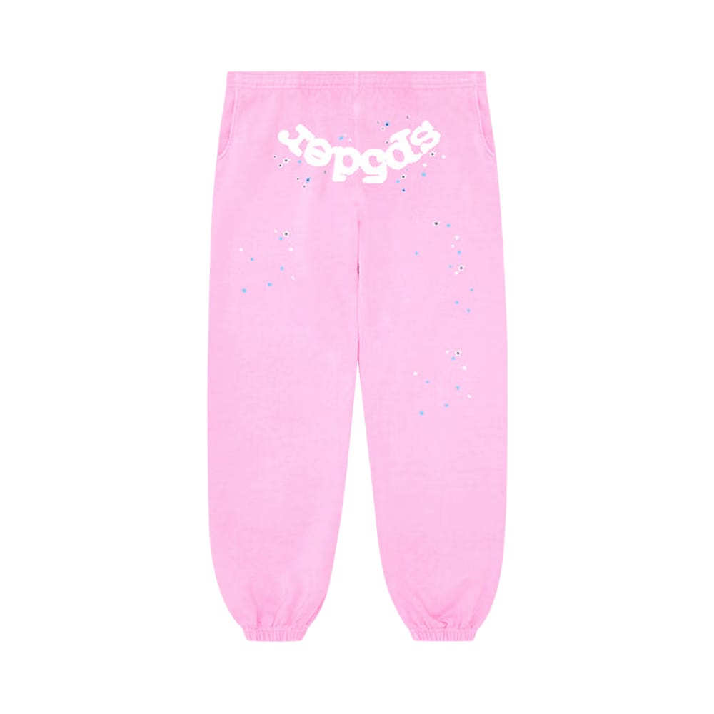 Sp5der OG Web Pink Sweatpants Pink