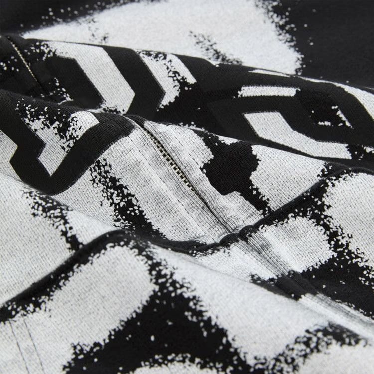 Sp5der Sp555 Zip Hoodie Black