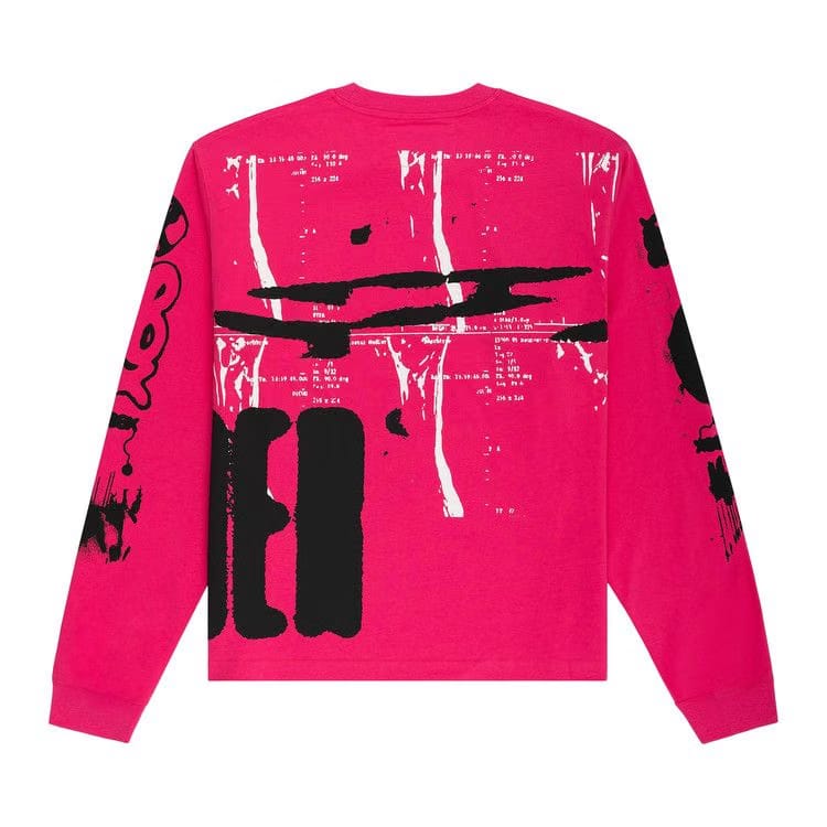 Sp5der X-Ray Long-Sleeve T-Shirt Pink