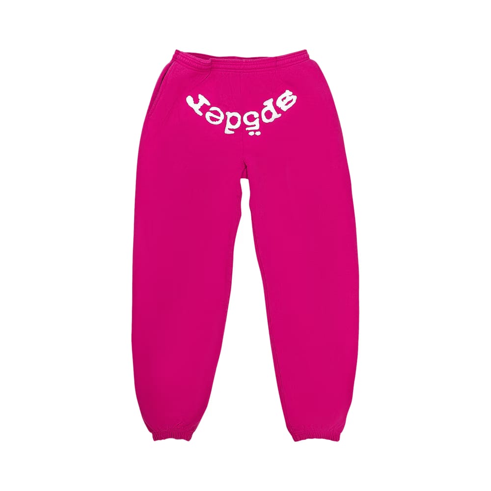 Sp5der Legacy Sweatpant Pink/White