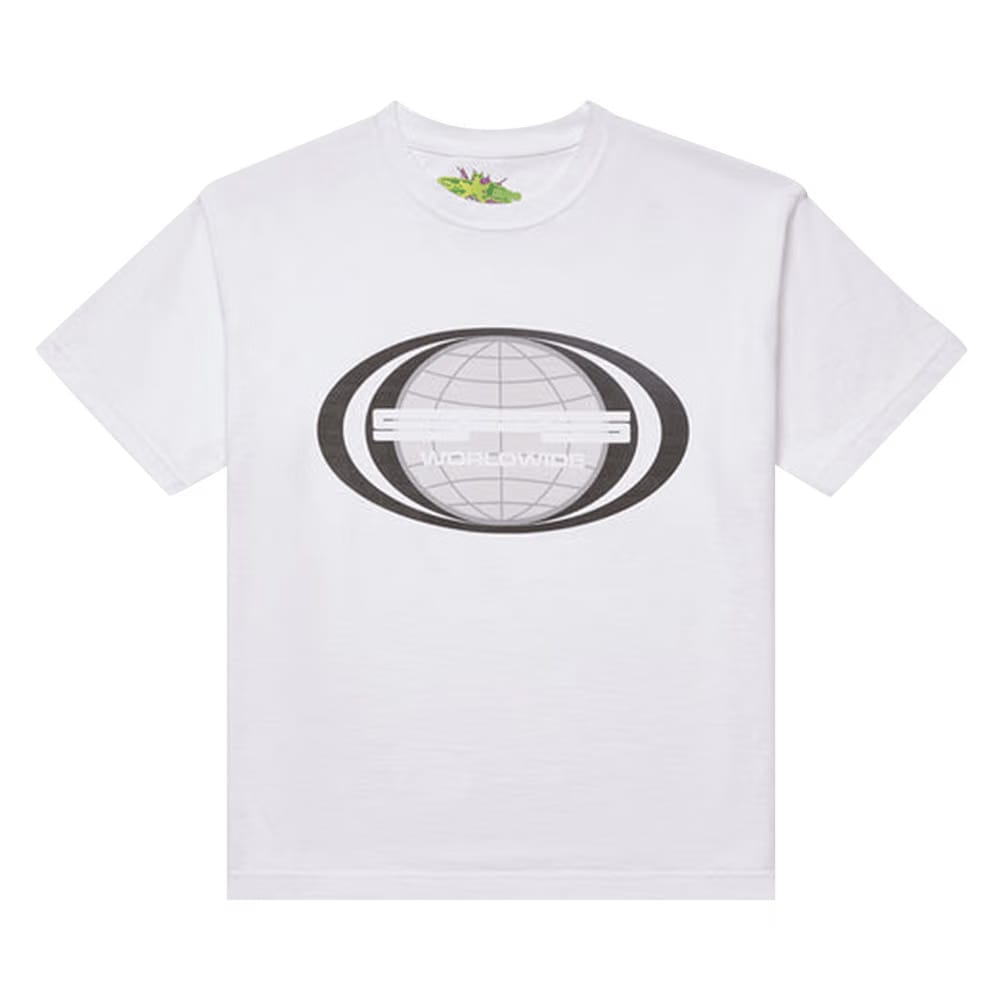 Sp5der Jumbo Globe T-Shirt White