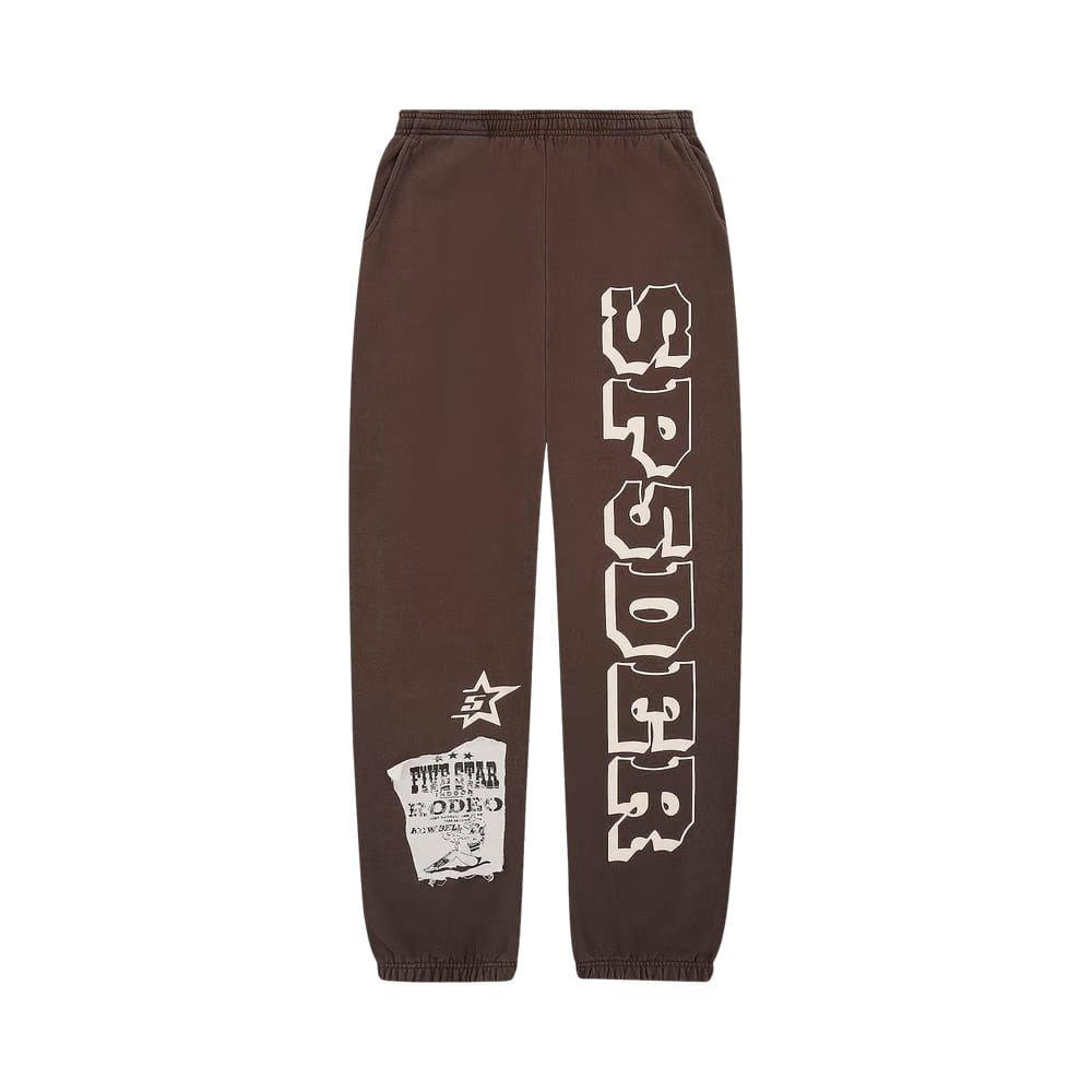 Sp5der 5star Rodeo Sweatpant Brown