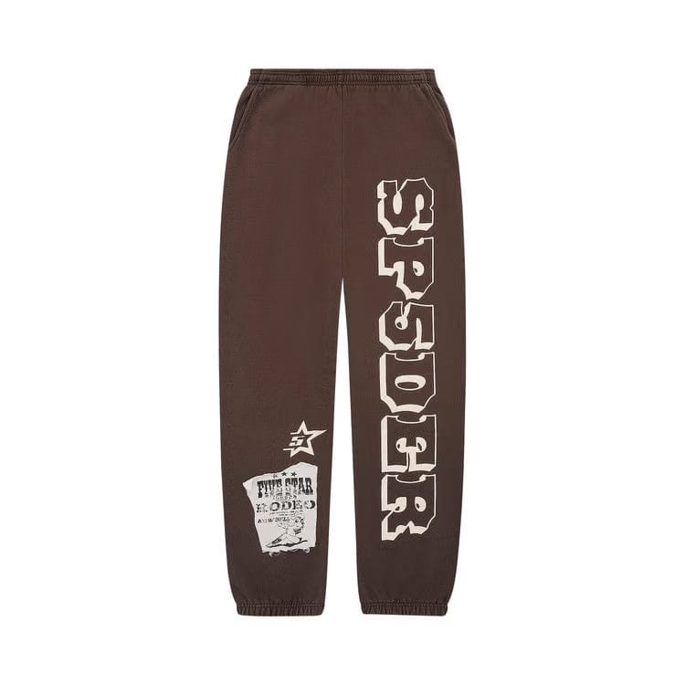 Sp5der 5star Rodeo Sweatpant Brown