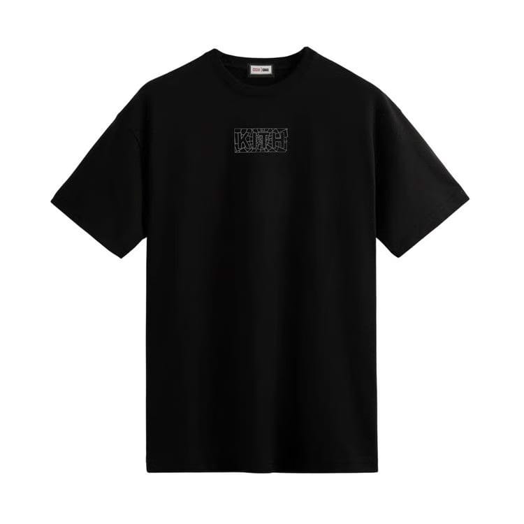 Kith For Spider-Man Web Logo T-Shirt Black