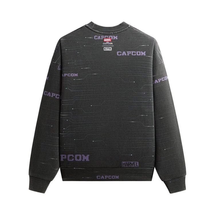 Kith x Marvel vs. Capcom Character Select Vintage Nelson Crewneck Black