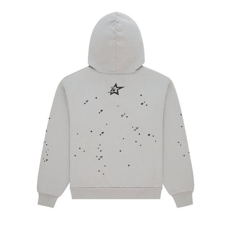Sp5der Star Girl Hoodie Grey