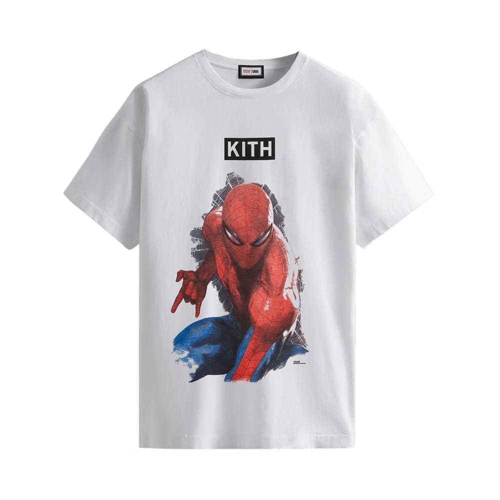 Kith For Spider-Man Action Vintage T-Shirt White