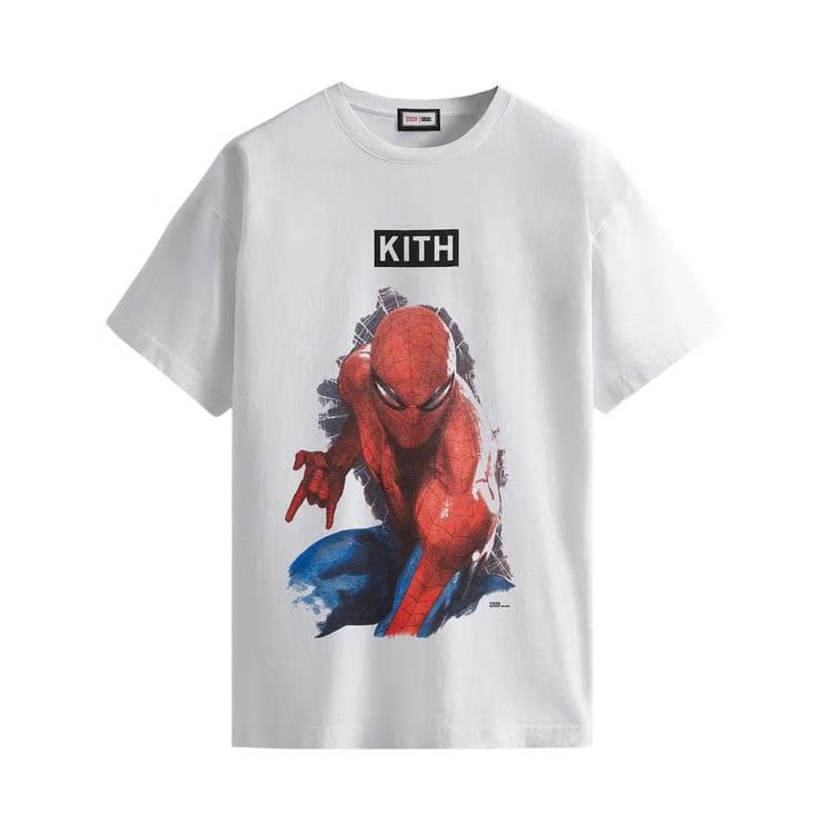 Kith For Spider-Man Action Vintage T-Shirt White