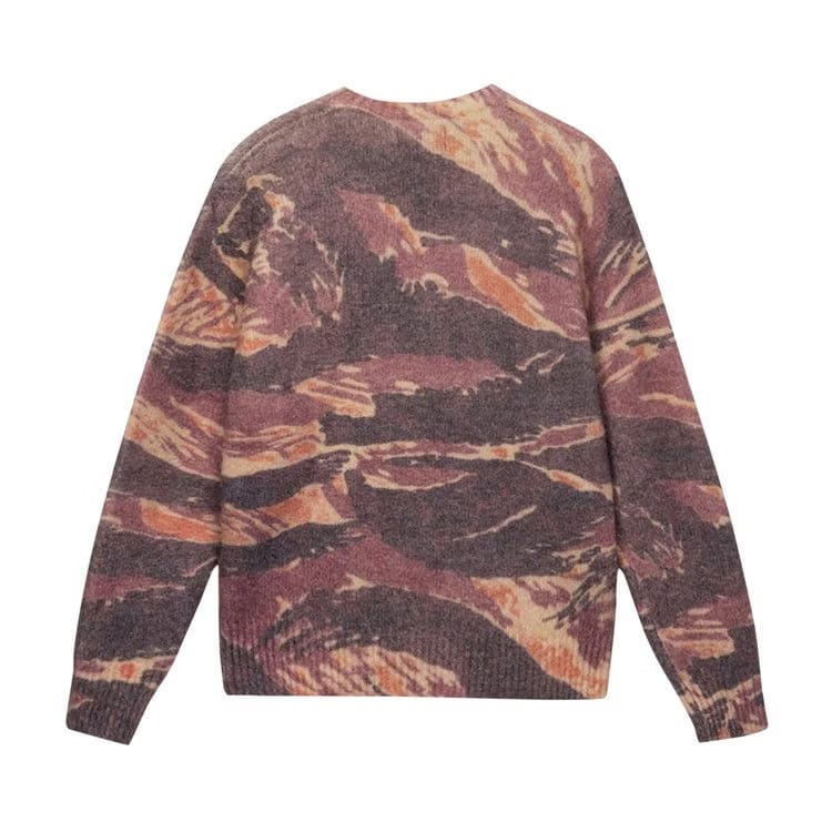 Stussy Tigris Print Sweater Brown