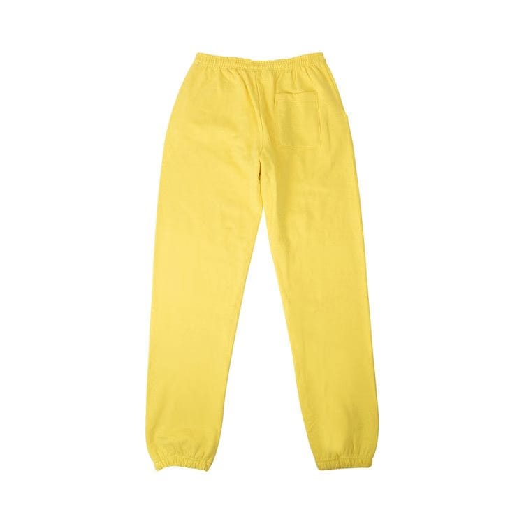 Sp5der Logo Print Sweatpants Yellow