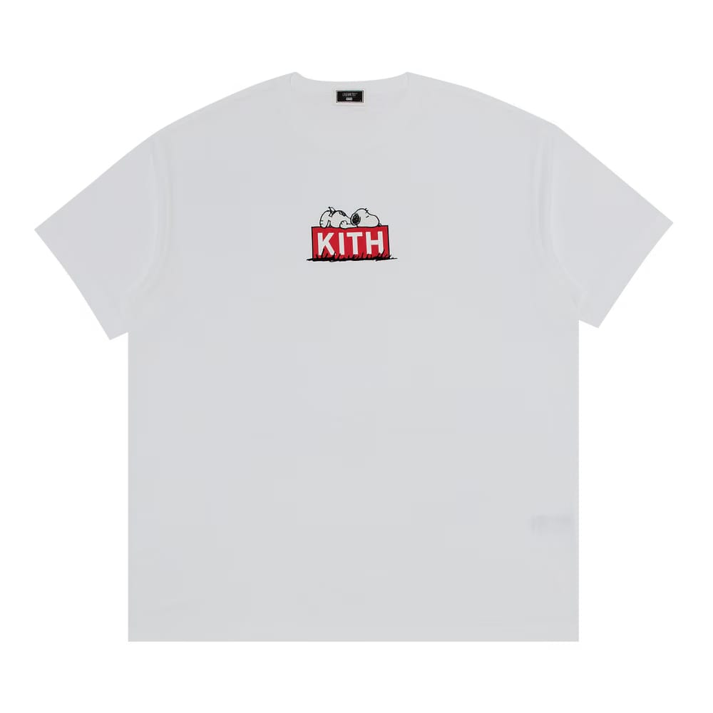 Kith For Peanuts Doghouse Classic Logo T-Shirt White