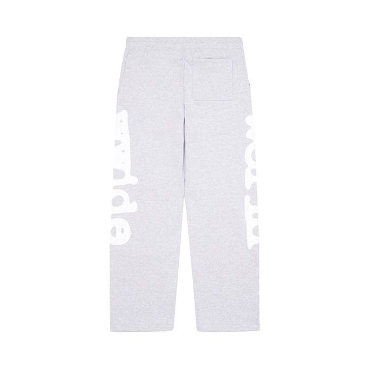 Sp5der Straight Leg Beluga Sweatpants Heather Grey