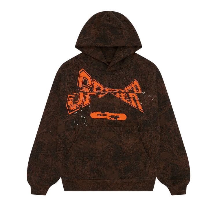 Sp5der T&F Tree Camo Hoodie Brown
