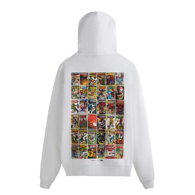 Kith For Spider-Man Comic Covers Hoodie White