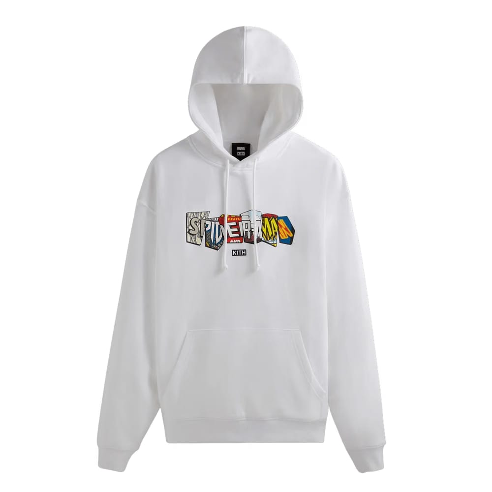Kith For Spider-Man Comic Covers Hoodie White