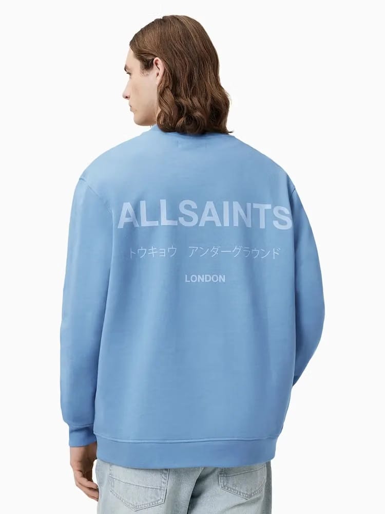 All Saints Blue Underground Crew Jumper