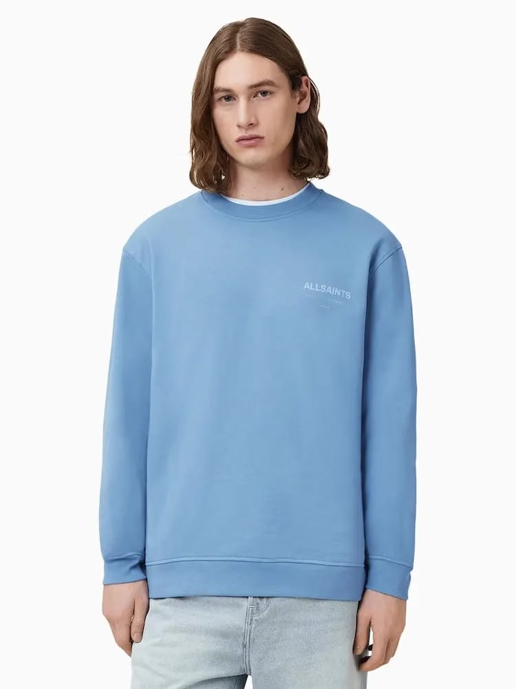 All Saints Blue Underground Crew Jumper