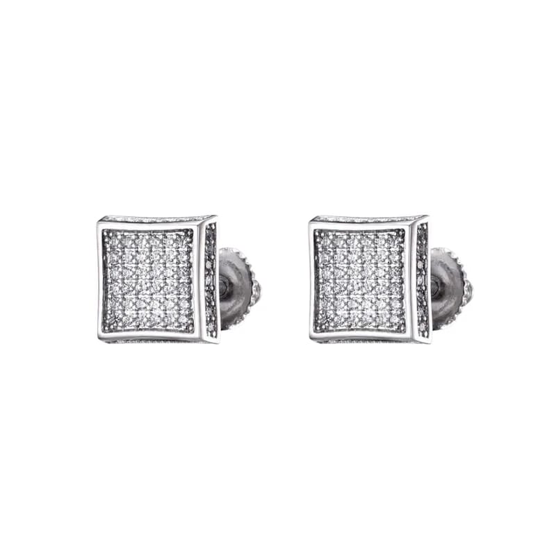 SQUARE POST EARRING