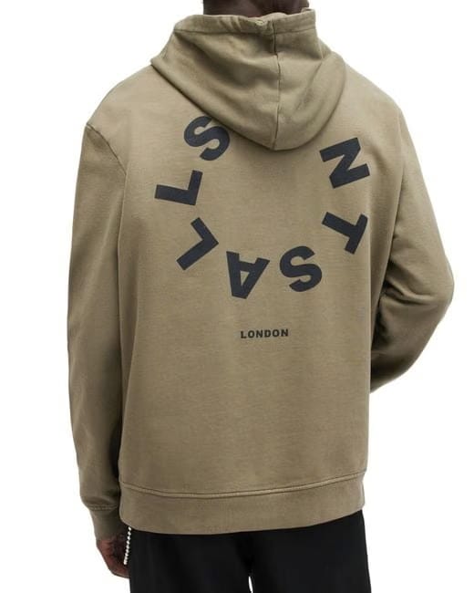 AllSaints Men's Green Tierra Hoody