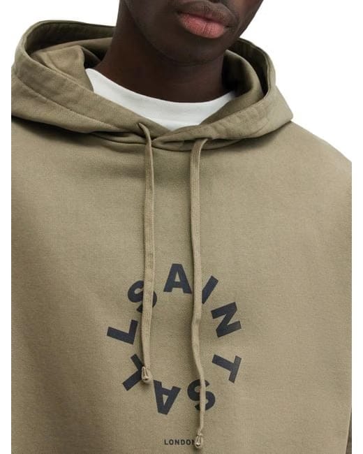 AllSaints Men's Green Tierra Hoody