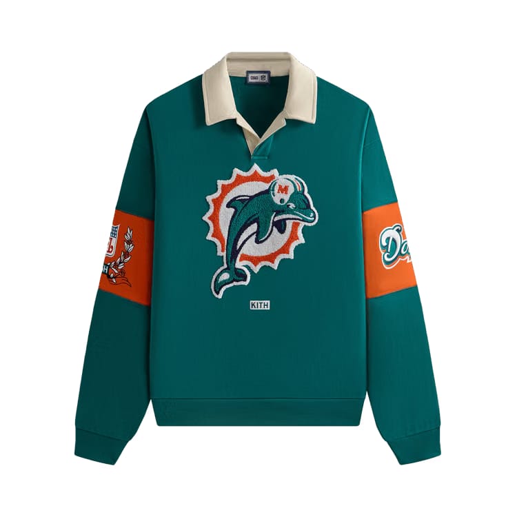 Kith & '47 for the NFL: Dolphins Nelson Collared Pullover Center