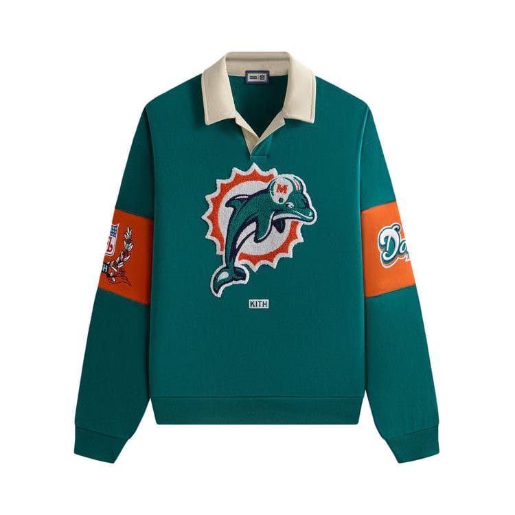 Kith & '47 for the NFL: Dolphins Nelson Collared Pullover Center