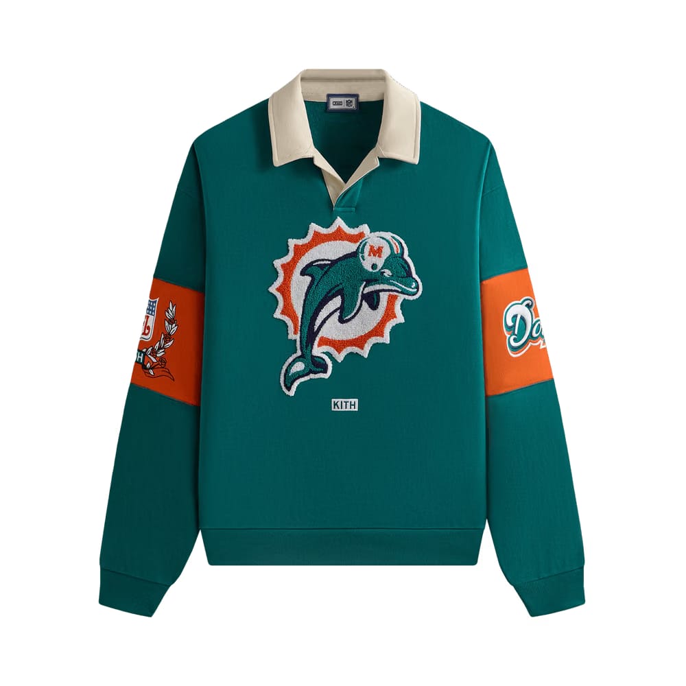 Kith & '47 for the NFL: Dolphins Nelson Collared Pullover Center