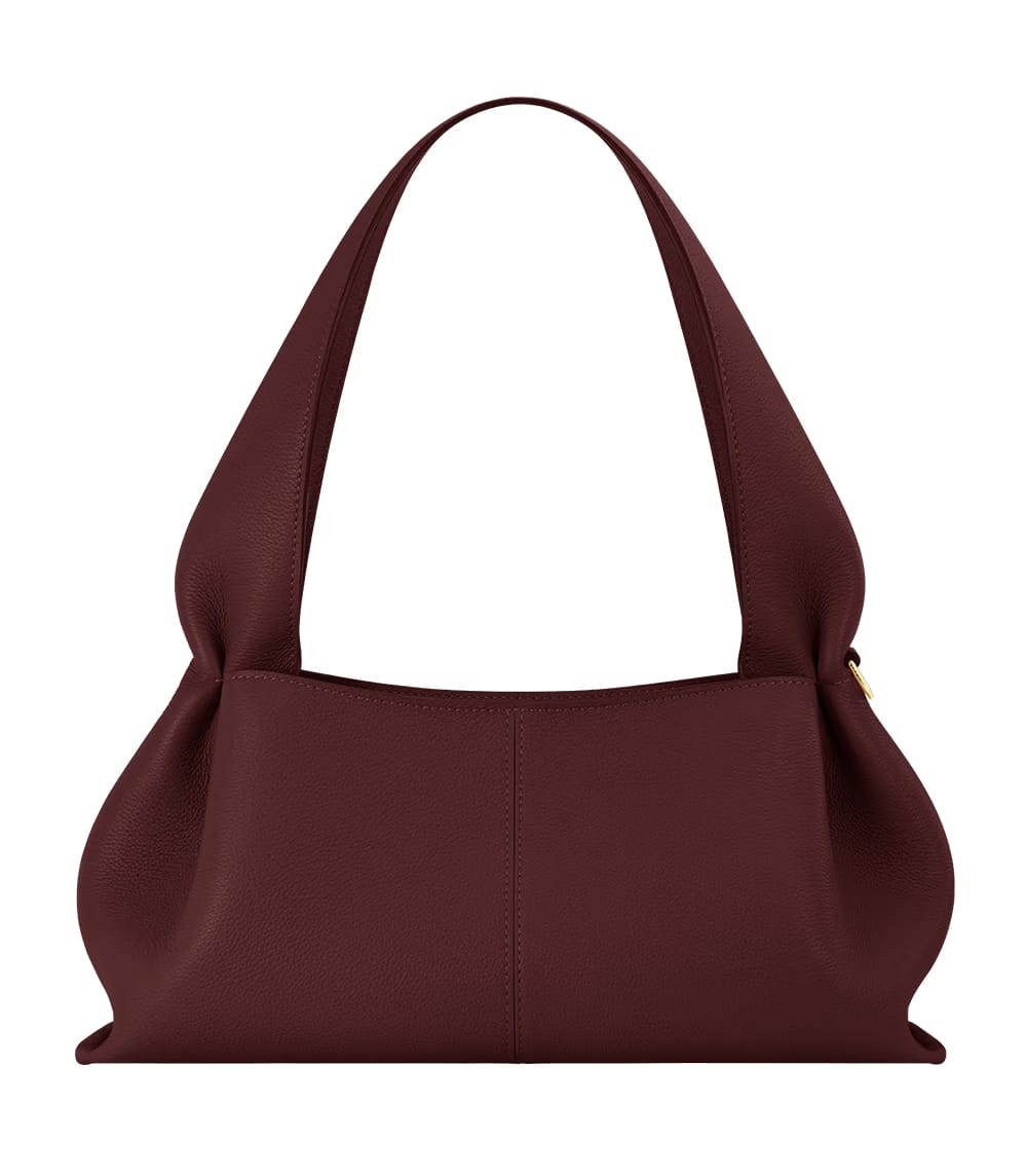Polene Numero Neuf East West Textured Black Cherry