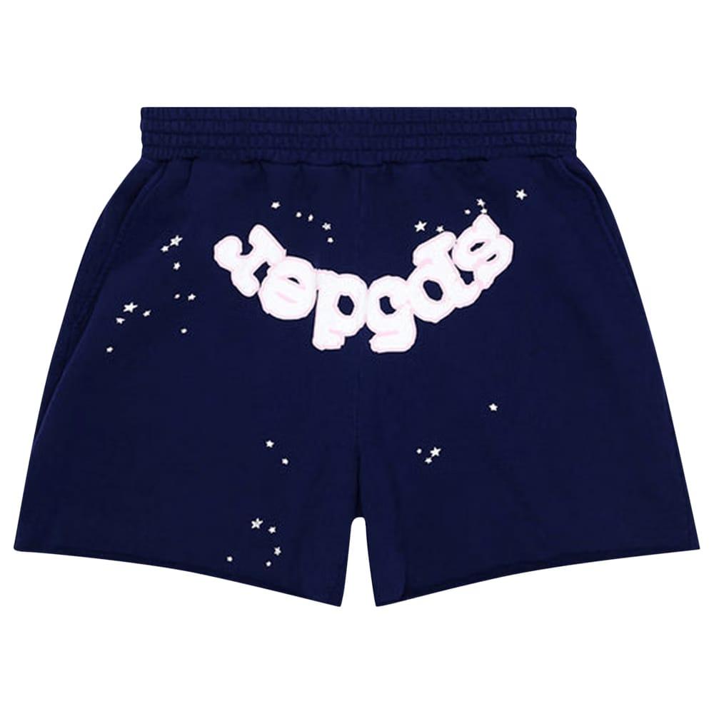 Sp5der OG Web Logo Sweatshort Navy