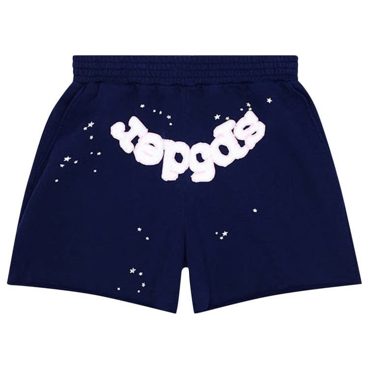 Sp5der OG Web Logo Sweatshort Navy