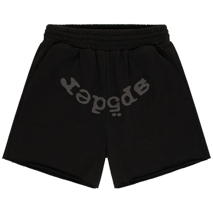 Sp5der OG Web V2 Phantom Sweatshort Black