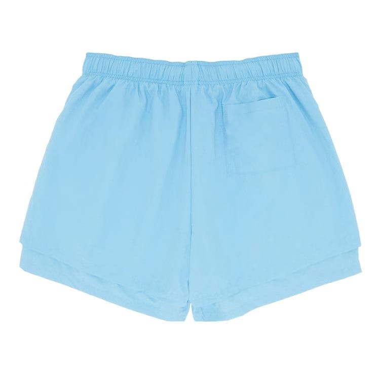 Sp5der OG Web Double Layer Shorts Light Blue